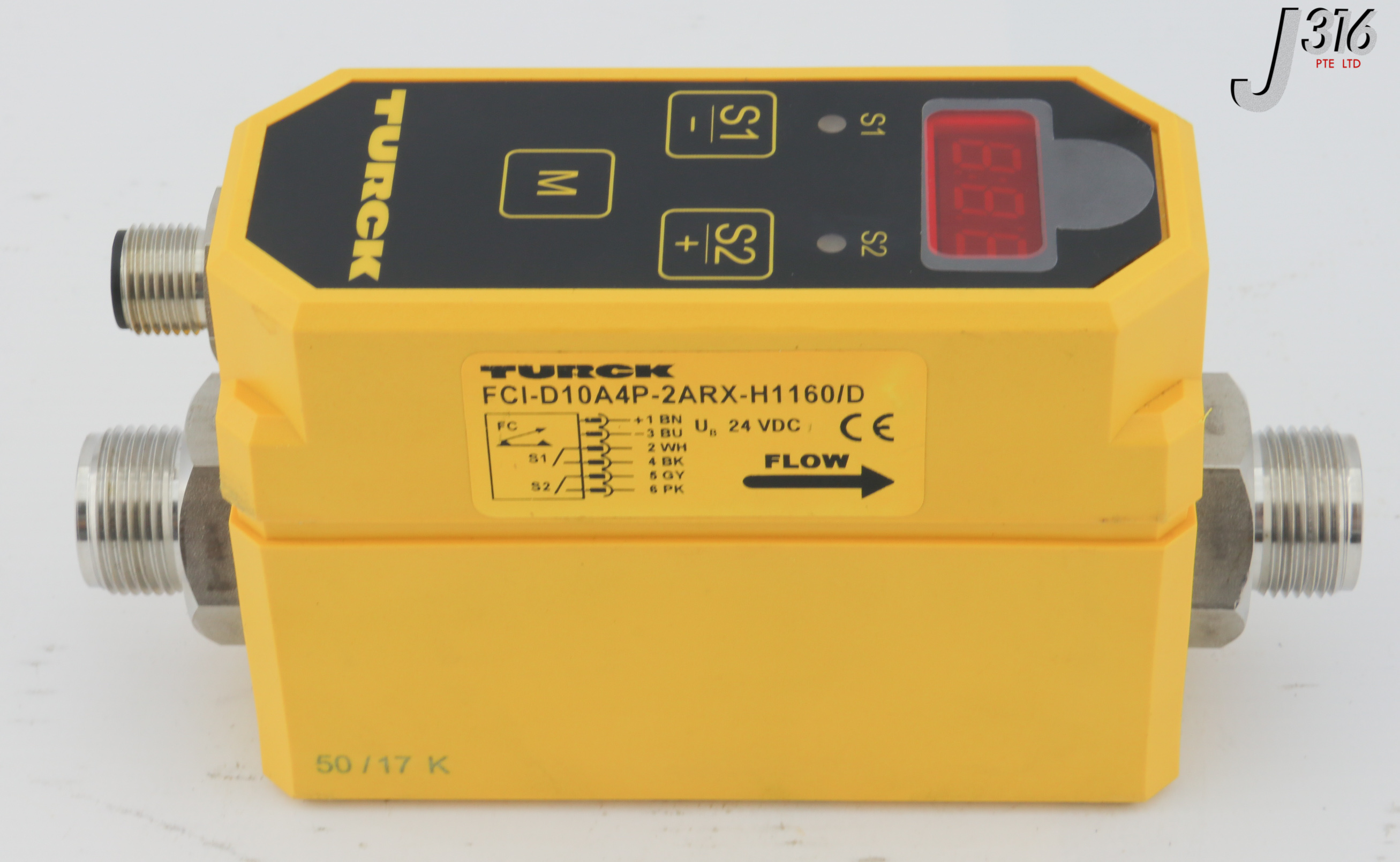 28279 TURCK INLINE SENSOR W/ INTEGRATED PROCESSOR FCI-D10A4P-2ARX